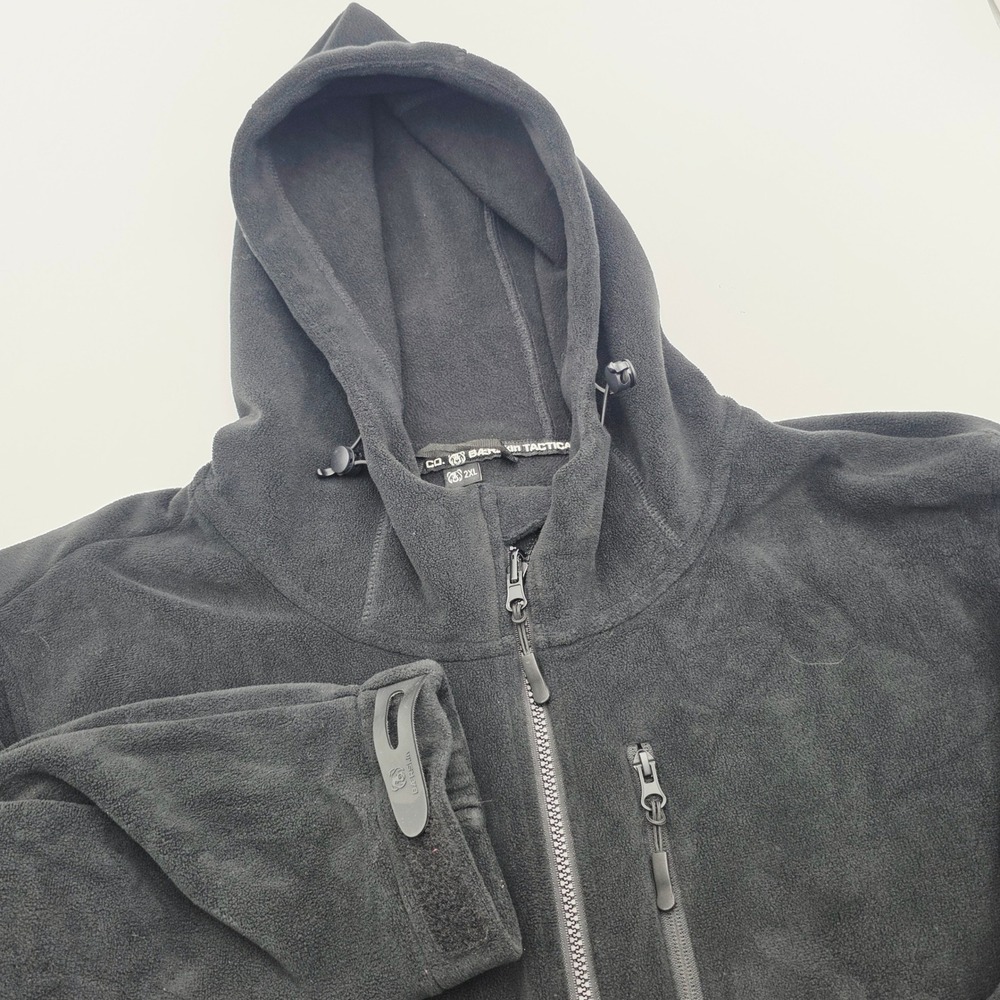 Baerskin Tactical Men 2XL 4.0 Black Fleece Full Zip Hoodie Jacket Outdoors